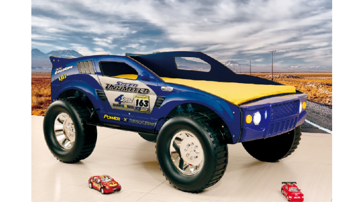 B138sB Unlimited Speed Jeep Bed-Blue